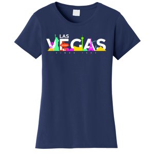 Las Vegas Colorful Skyline Women's T-Shirt