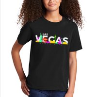 Las Vegas Colorful Skyline Kids T-Shirt