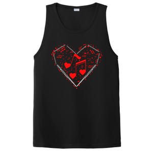 Love Valentine's Day Flute Funny Gift PosiCharge Competitor Tank