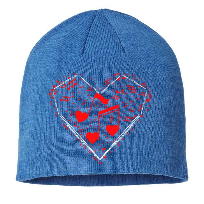 Love Valentine's Day Flute Funny Gift Sustainable Beanie