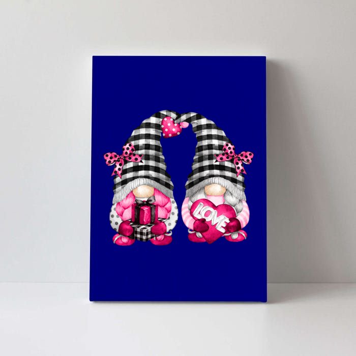 Lesbian Valentines Day Gnomes For Her Cute Pink Gnomies Cute Gift Canvas