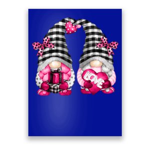 Lesbian Valentines Day Gnomes For Her Cute Pink Gnomies Cute Gift Poster