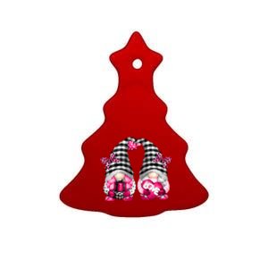 Lesbian Valentines Day Gnomes For Her Cute Pink Gnomies Cute Gift Ceramic Tree Ornament