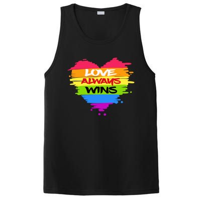 Lgbtq Valentines Day Love Always Wins Gift PosiCharge Competitor Tank