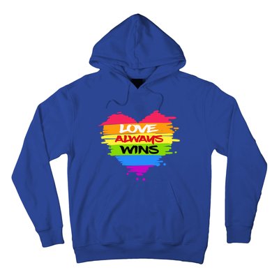 Lgbtq Valentines Day Love Always Wins Gift Hoodie