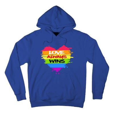 Lgbtq Valentines Day Love Always Wins Gift Tall Hoodie