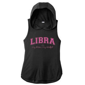 Libra Very Demure Very Mindful Zodiac Astrology Birthday Ladies PosiCharge Tri-Blend Wicking Draft Hoodie Tank