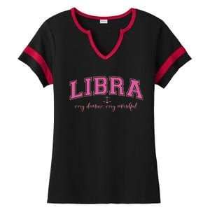 Libra Very Demure Very Mindful Zodiac Astrology Birthday Ladies Halftime Notch Neck Tee