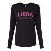 Libra Very Demure Very Mindful Zodiac Astrology Birthday Womens Cotton Relaxed Long Sleeve T-Shirt