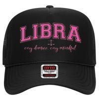 Libra Very Demure Very Mindful Zodiac Astrology Birthday High Crown Mesh Back Trucker Hat