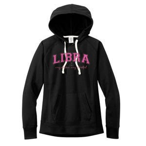 Libra Very Demure Very Mindful Zodiac Astrology Birthday Women's Fleece Hoodie