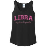 Libra Very Demure Very Mindful Zodiac Astrology Birthday Ladies Essential Tank