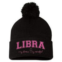 Libra Very Demure Very Mindful Zodiac Astrology Birthday Pom Pom 12in Knit Beanie