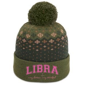 Libra Very Demure Very Mindful Zodiac Astrology Birthday The Baniff Cuffed Pom Beanie