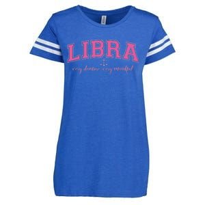 Libra Very Demure Very Mindful Zodiac Astrology Birthday Enza Ladies Jersey Football T-Shirt