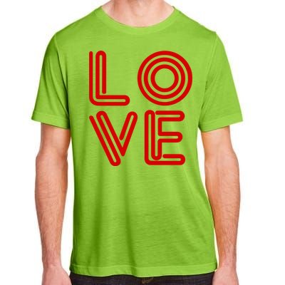 Love Valentines Day Word Logo Adult ChromaSoft Performance T-Shirt