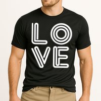Love Valentines Day Word Logo Cooling Performance Crew T-Shirt