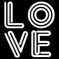 Love Valentines Day Word Logo Cooling Performance Crew T-Shirt