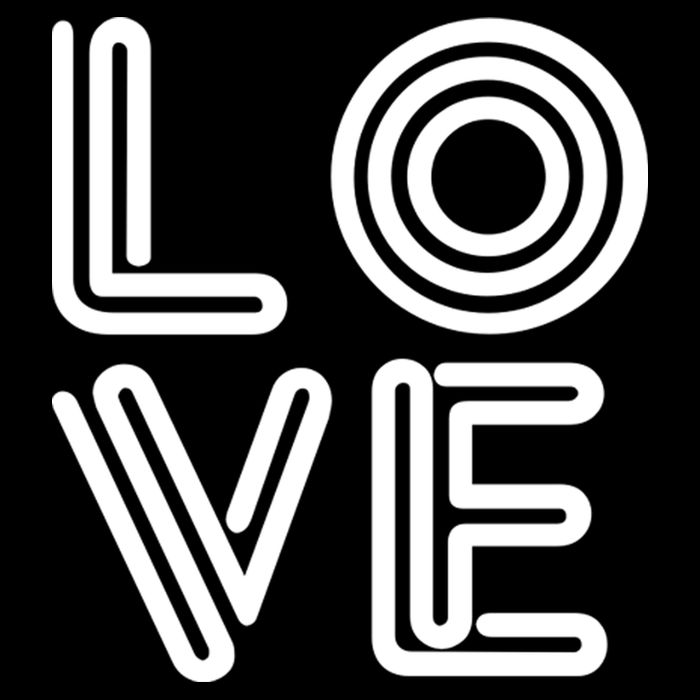Love Valentines Day Word Logo Cooling Performance Crew T-Shirt