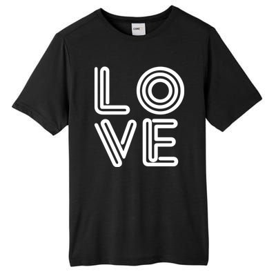 Love Valentines Day Word Logo Tall Fusion ChromaSoft Performance T-Shirt