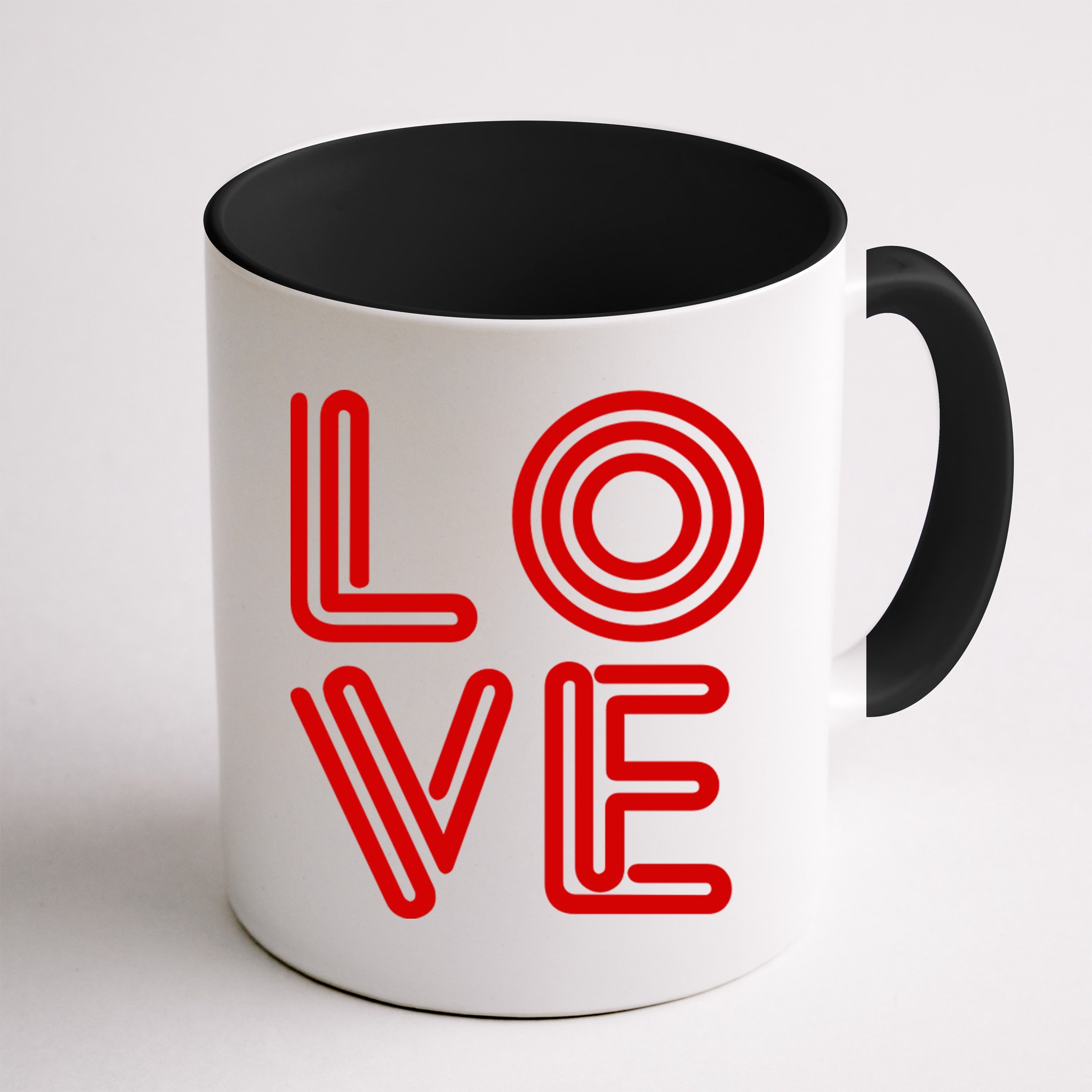 Love Valentines Day Word Logo Mug