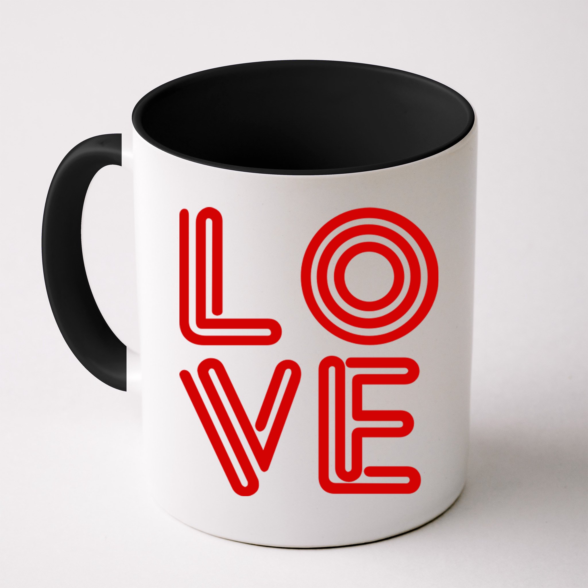 Love Valentines Day Word Logo Mug