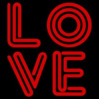Love Valentines Day Word Logo Mug