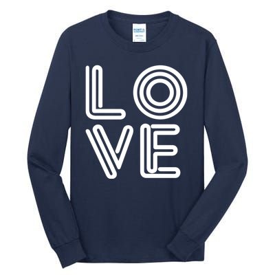 Love Valentines Day Word Logo Tall Long Sleeve T-Shirt