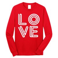 Love Valentines Day Word Logo Long Sleeve Shirt