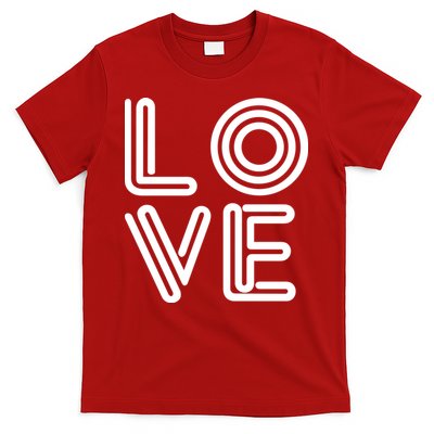 Love Valentines Day Word Logo T-Shirt