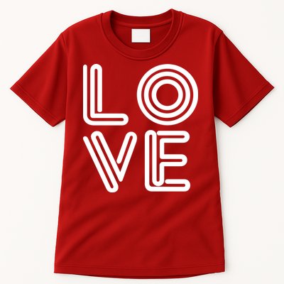 Love Valentines Day Word Logo Tall T-Shirt