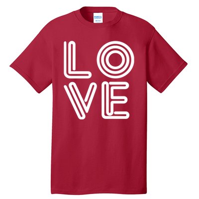 Love Valentines Day Word Logo Tall T-Shirt