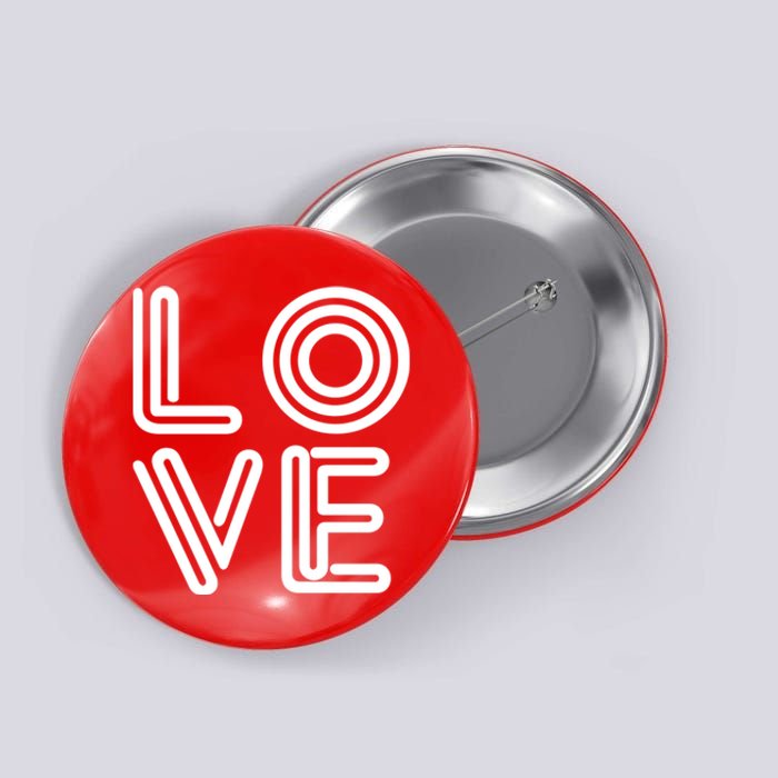 Love Valentines Day Word Logo Button