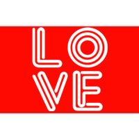 Love Valentines Day Word Logo Bumper Sticker