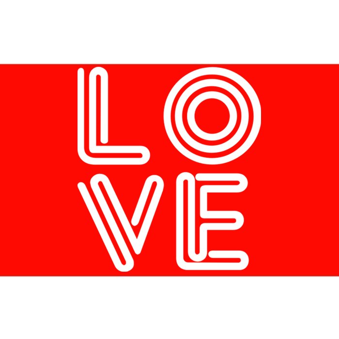 Love Valentines Day Word Logo Bumper Sticker