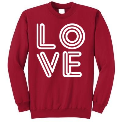 Love Valentines Day Word Logo Tall Sweatshirt