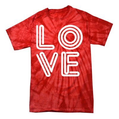 Love Valentines Day Word Logo Tie-Dye T-Shirt