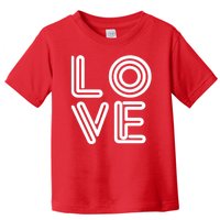 Love Valentines Day Word Logo Toddler T-Shirt