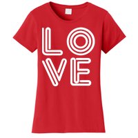 Love Valentines Day Word Logo Women's T-Shirt