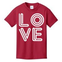 Love Valentines Day Word Logo Kids T-Shirt