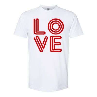 Love Valentines Day Word Logo Softstyle CVC T-Shirt