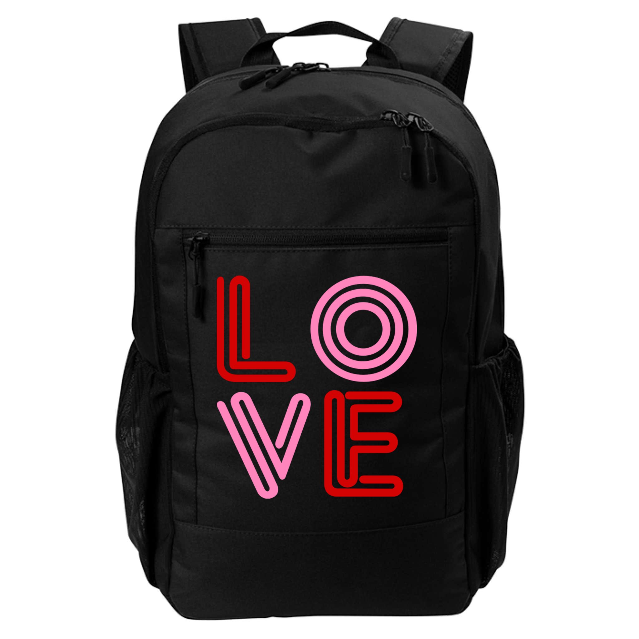 Love Valentines Day Pink And Red Logo Backpack