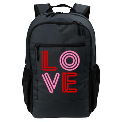 Love Valentines Day Pink And Red Logo Daily Commute Backpack