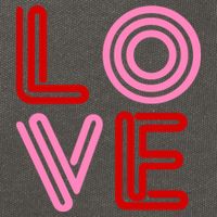 Love Valentines Day Pink And Red Logo Cotton Canvas Backpack
