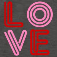 Love Valentines Day Pink And Red Logo Vector Backpack