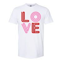 Love Valentines Day Pink And Red Logo Softstyle CVC T-Shirt