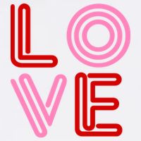 Love Valentines Day Pink And Red Logo Cooling Performance Crew T-Shirt