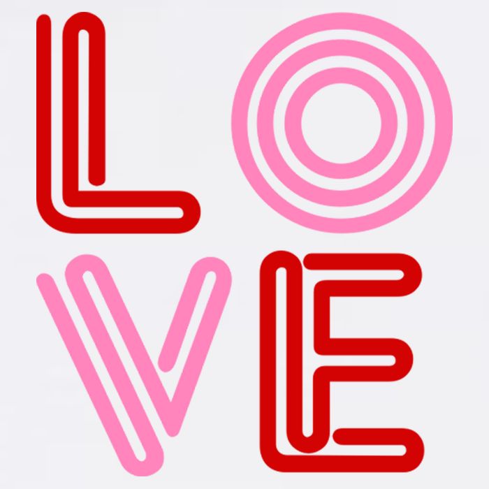 Love Valentines Day Pink And Red Logo Cooling Performance Crew T-Shirt