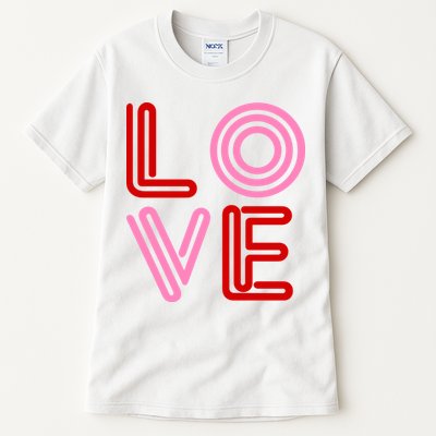 Love Valentines Day Pink And Red Logo Tall T-Shirt