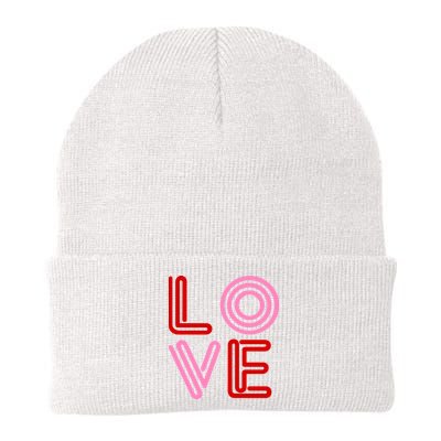 Love Valentines Day Pink And Red Logo Beanie